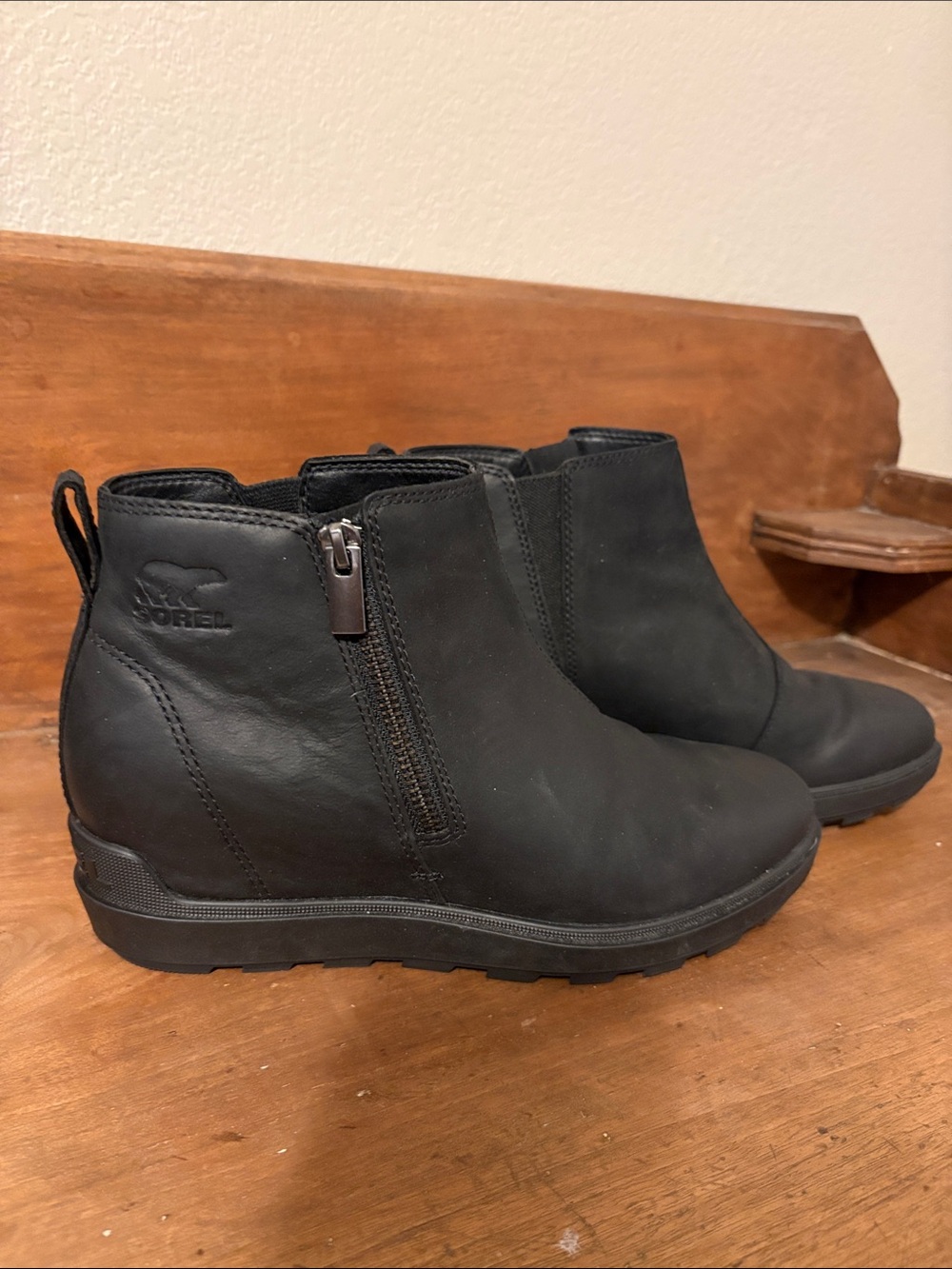 Sorel Black Evie II Women's Side-Zip Ankle Booties